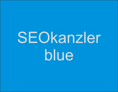 Das Modell blue - eines der am häufigsten bestellten SEOkanzler